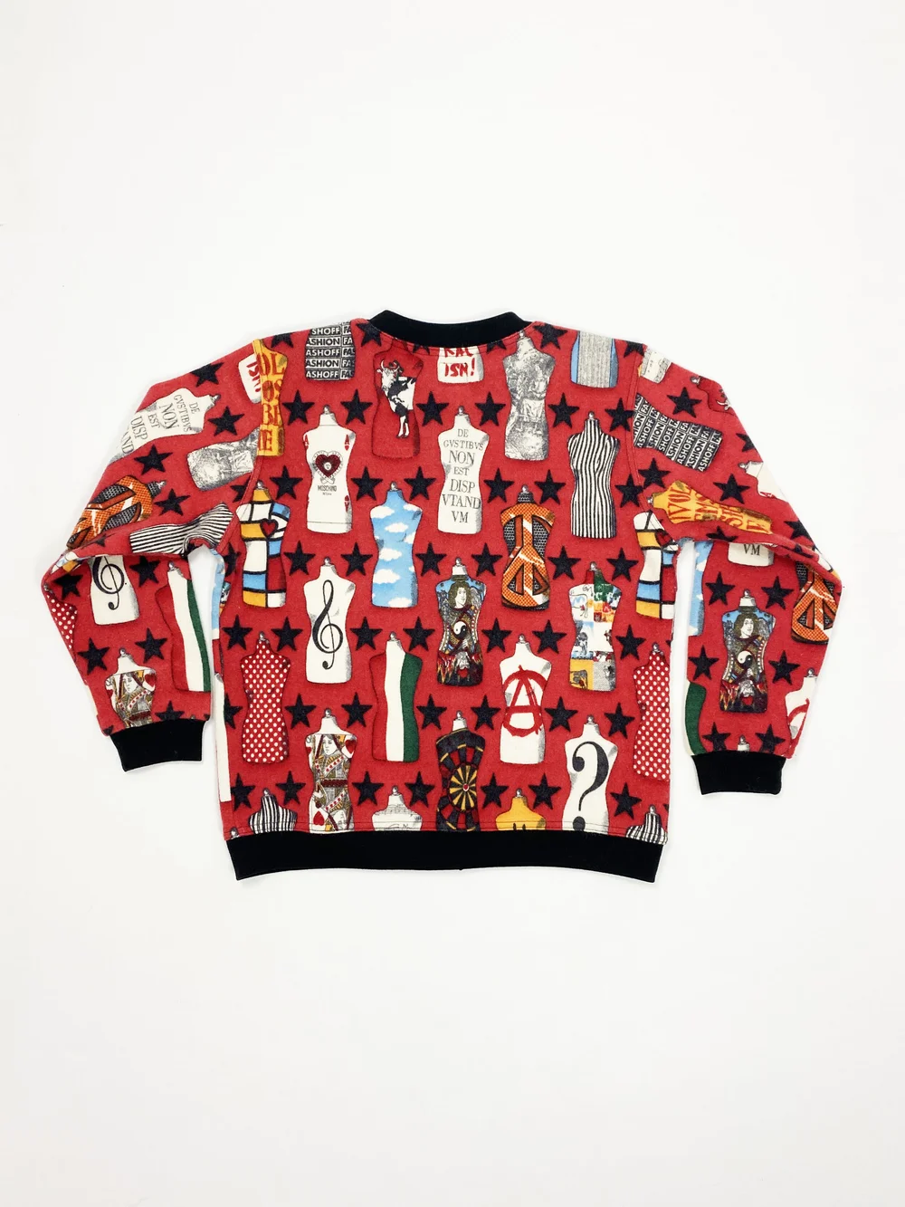 Moschino 90s mannequin print cardigan — JAMES VELORIA