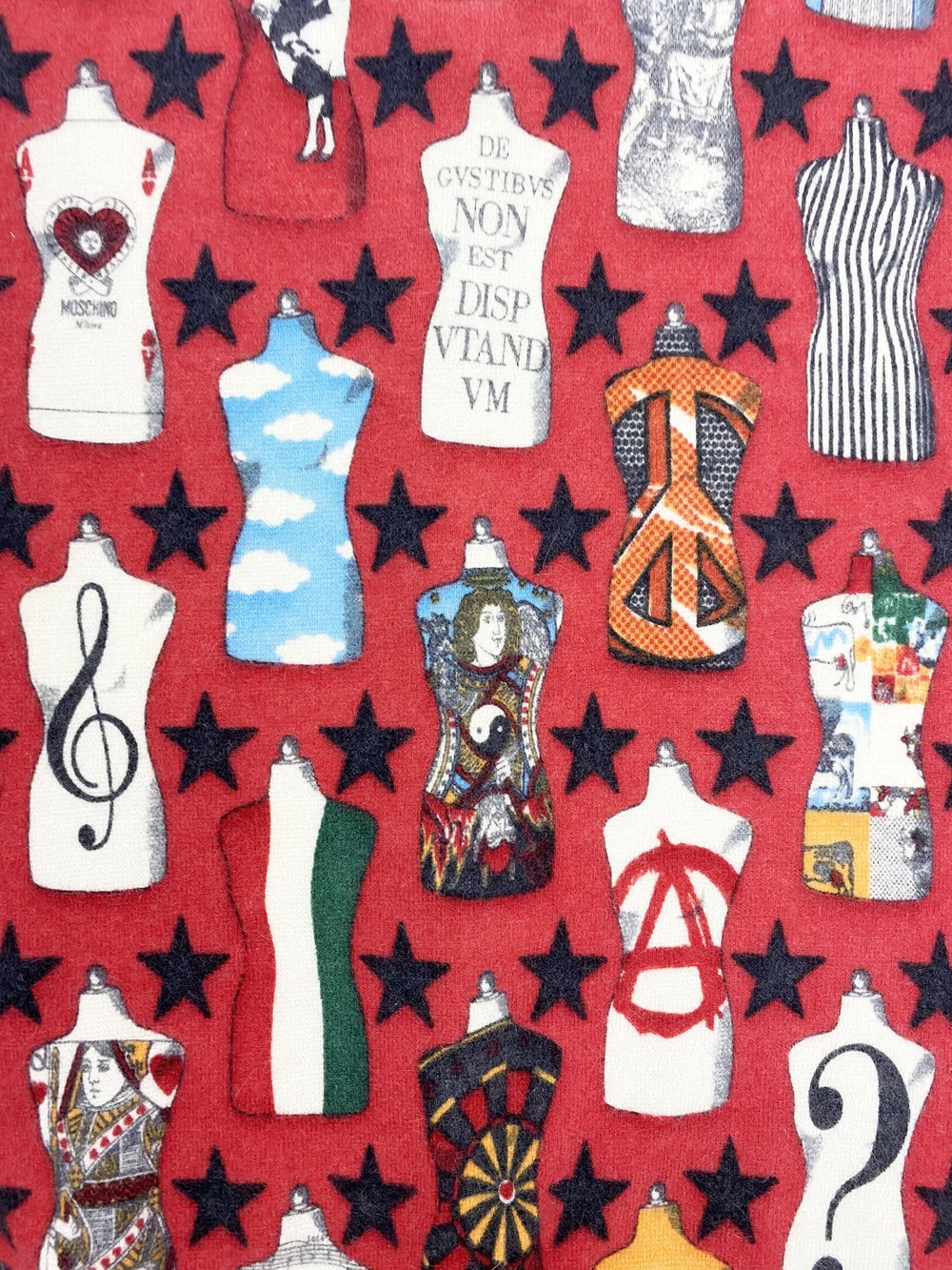 Moschino 90s mannequin print cardigan — JAMES VELORIA