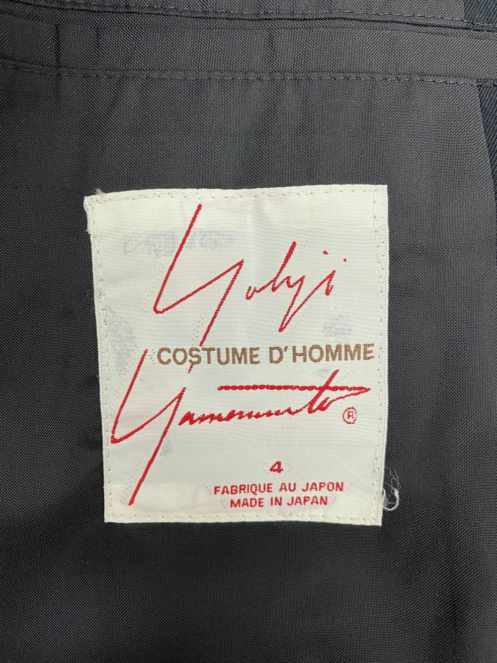 Yohji Yamamoto black cotton blazer — JAMES VELORIA