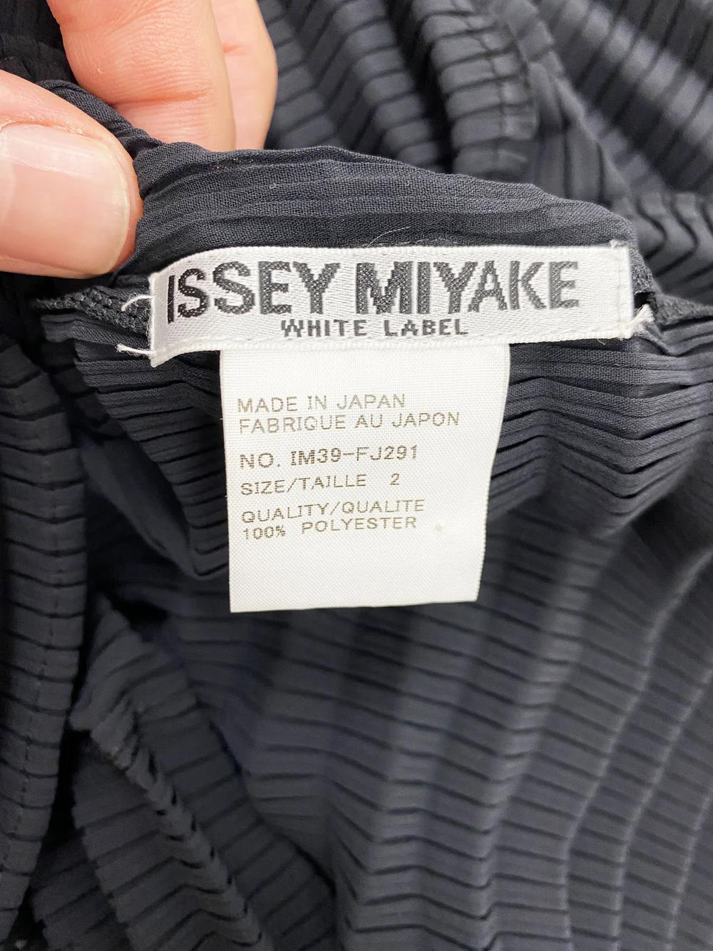 Issey Miyake accordion pleated top — JAMES VELORIA