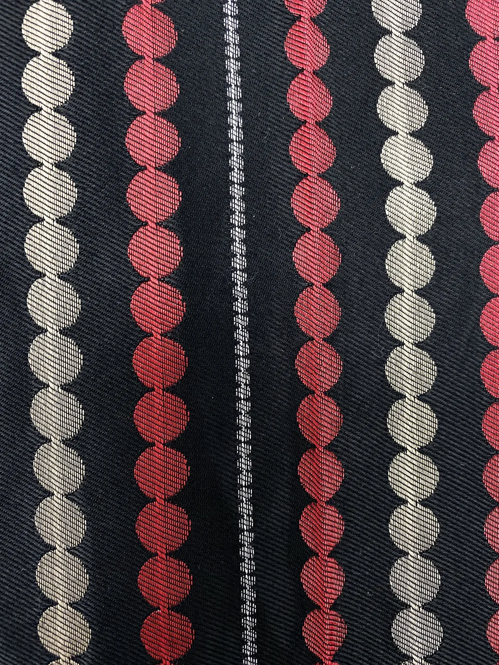 Alexander McQueen S/S 2002 red pattern silk pants — JAMES