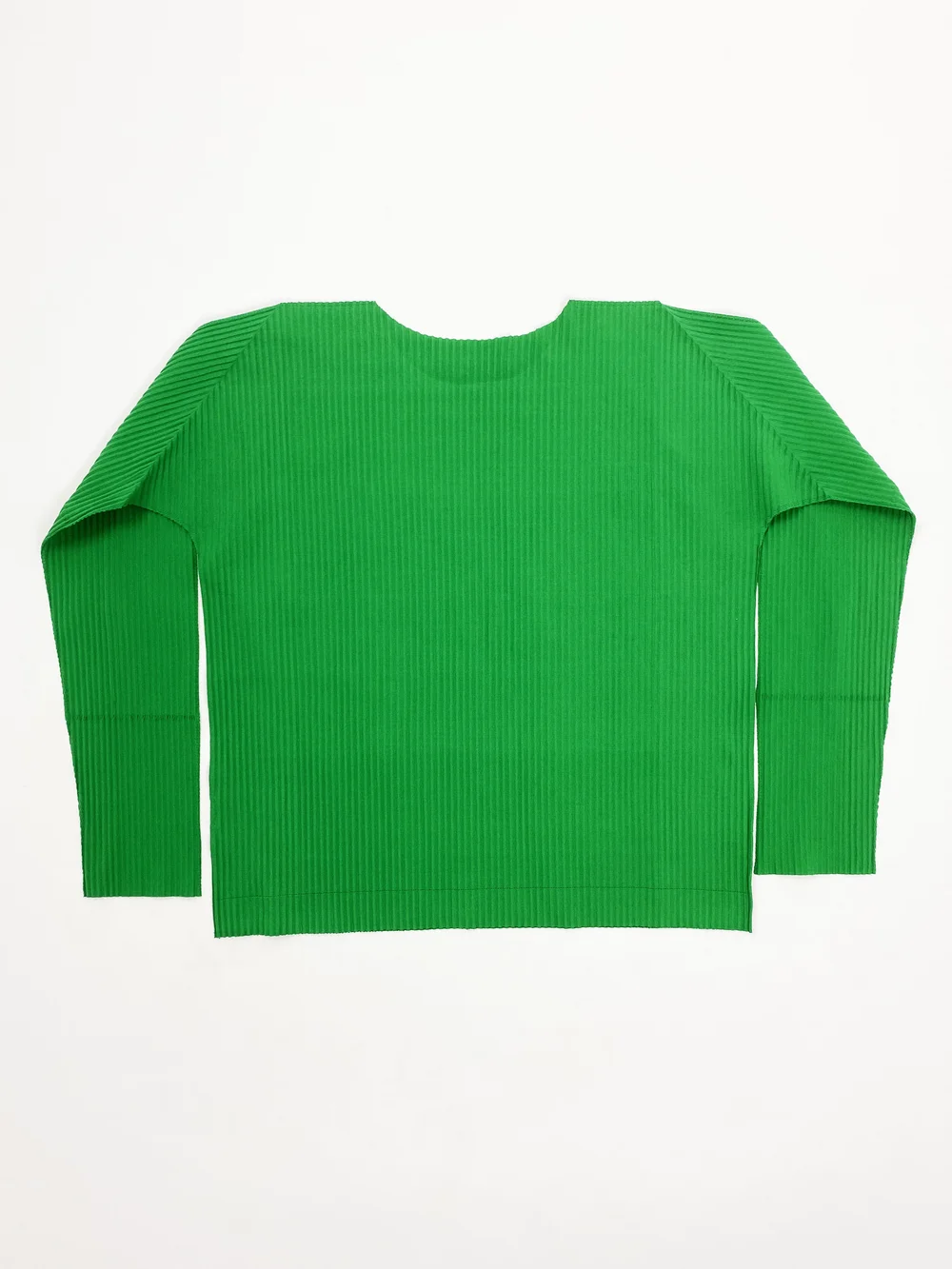 Issey Miyake APOC pleated green top — JAMES VELORIA
