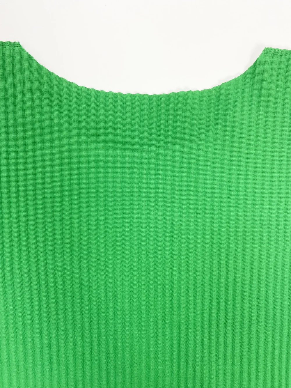 Issey Miyake APOC pleated green top — JAMES VELORIA