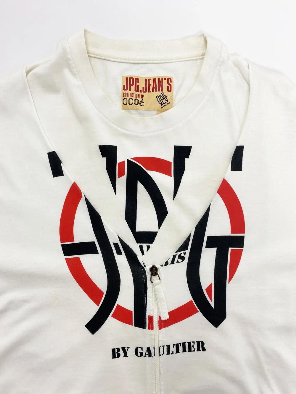 トップス JPG gaultier logo boarder t-shirt Jean Paul Gaultier 2-piece logo t-shirt and cardigan set