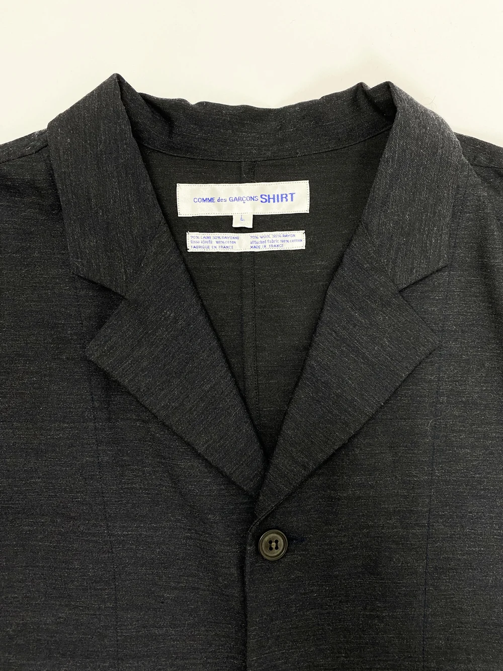 Comme des Garcons 90s blazer with shirt sleeves — JAMES VELORIA
