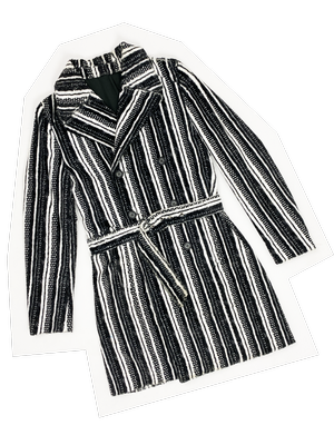 Gianni Versace Versus faux fur printed coat — JAMES VELORIA