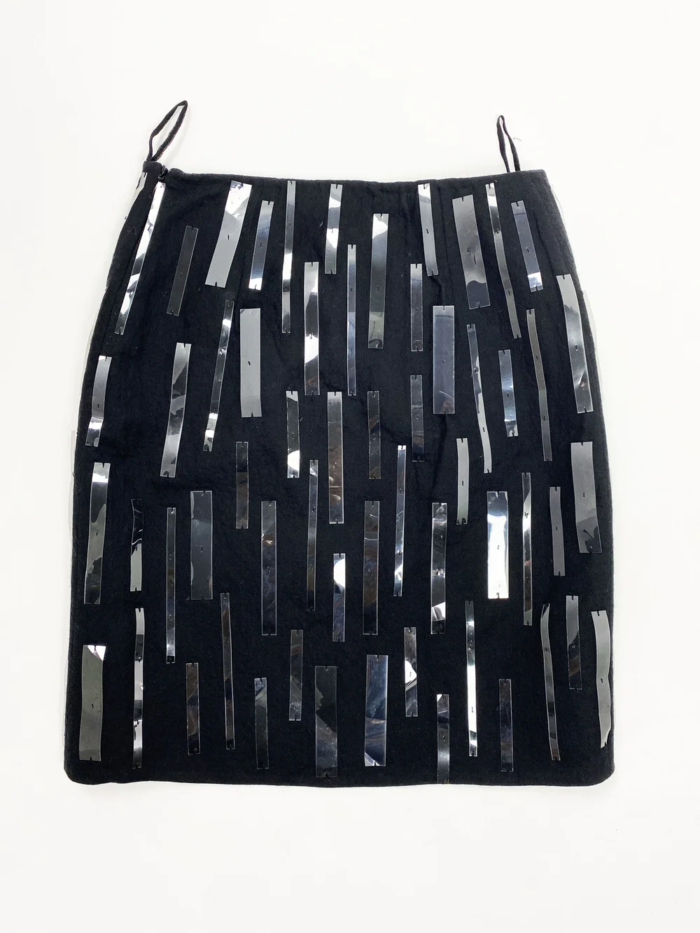 スカート PRADA SKIRT WITH APPLIQUES Prada F/W 1998 plastic applique skirt — JAMES VELORIA