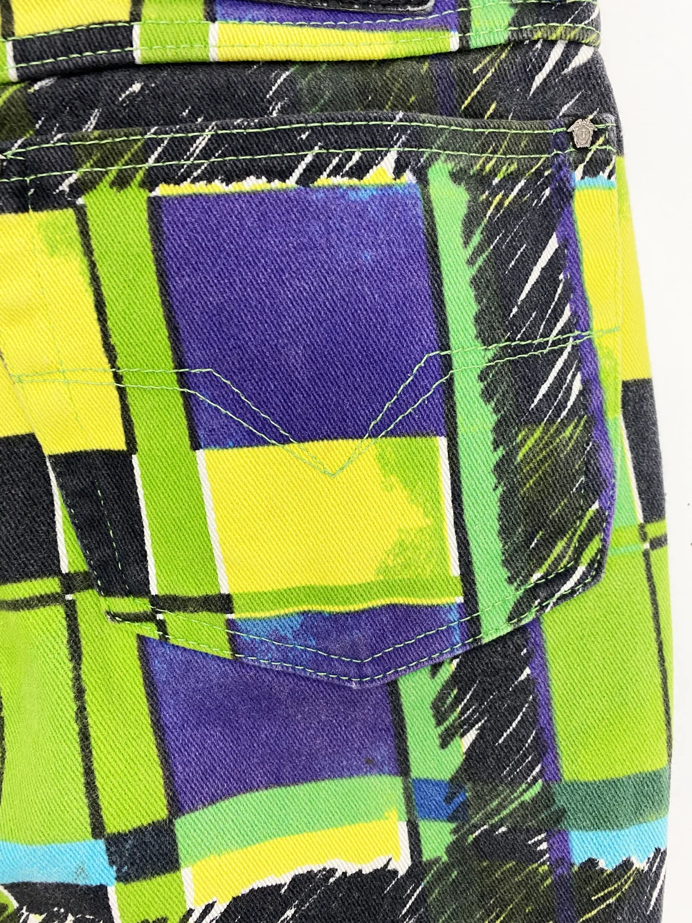 Versace Jeans Couture 90s scribble print jeans — JAMES VELORIA