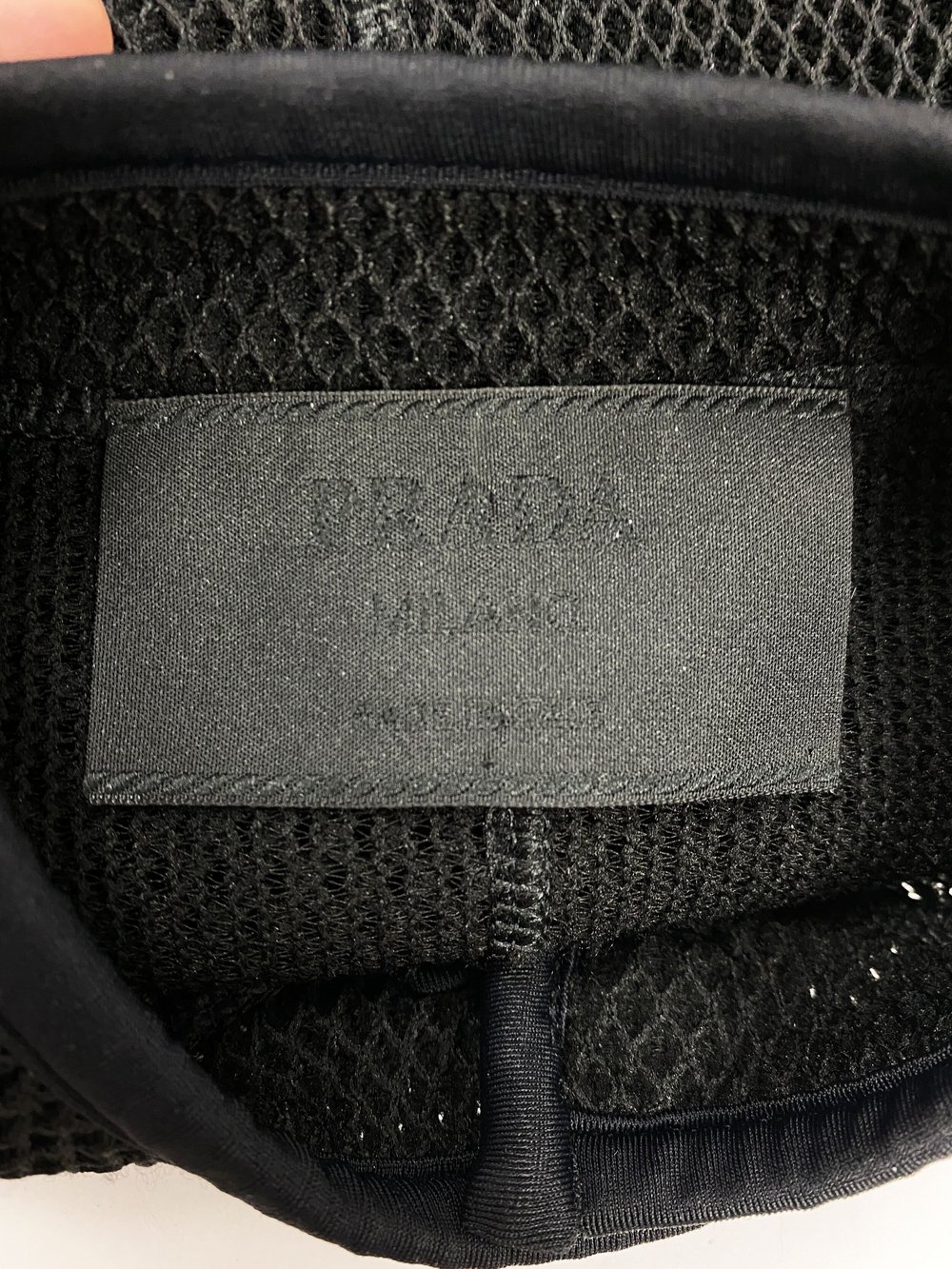 Prada 90s scuba mesh zip jacket — JAMES VELORIA