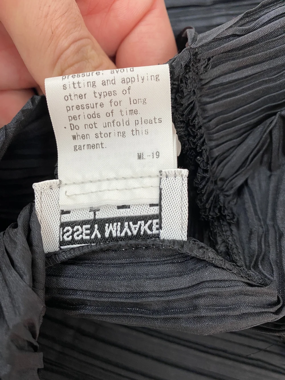 Issey Miyake pointed hem origami jacket — JAMES VELORIA