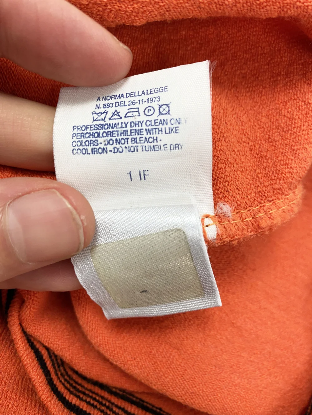 Versace Jeans Couture 90s orange striped knit top — JAMES