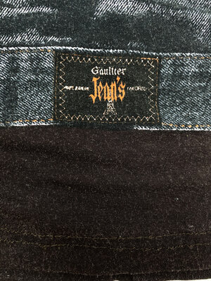 プレゼント サプライズ gaultier jeans blood flocky print coat | www