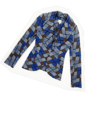 Vivienne Westwood F/W 2000 argyle knit jacket — JAMES VELORIA