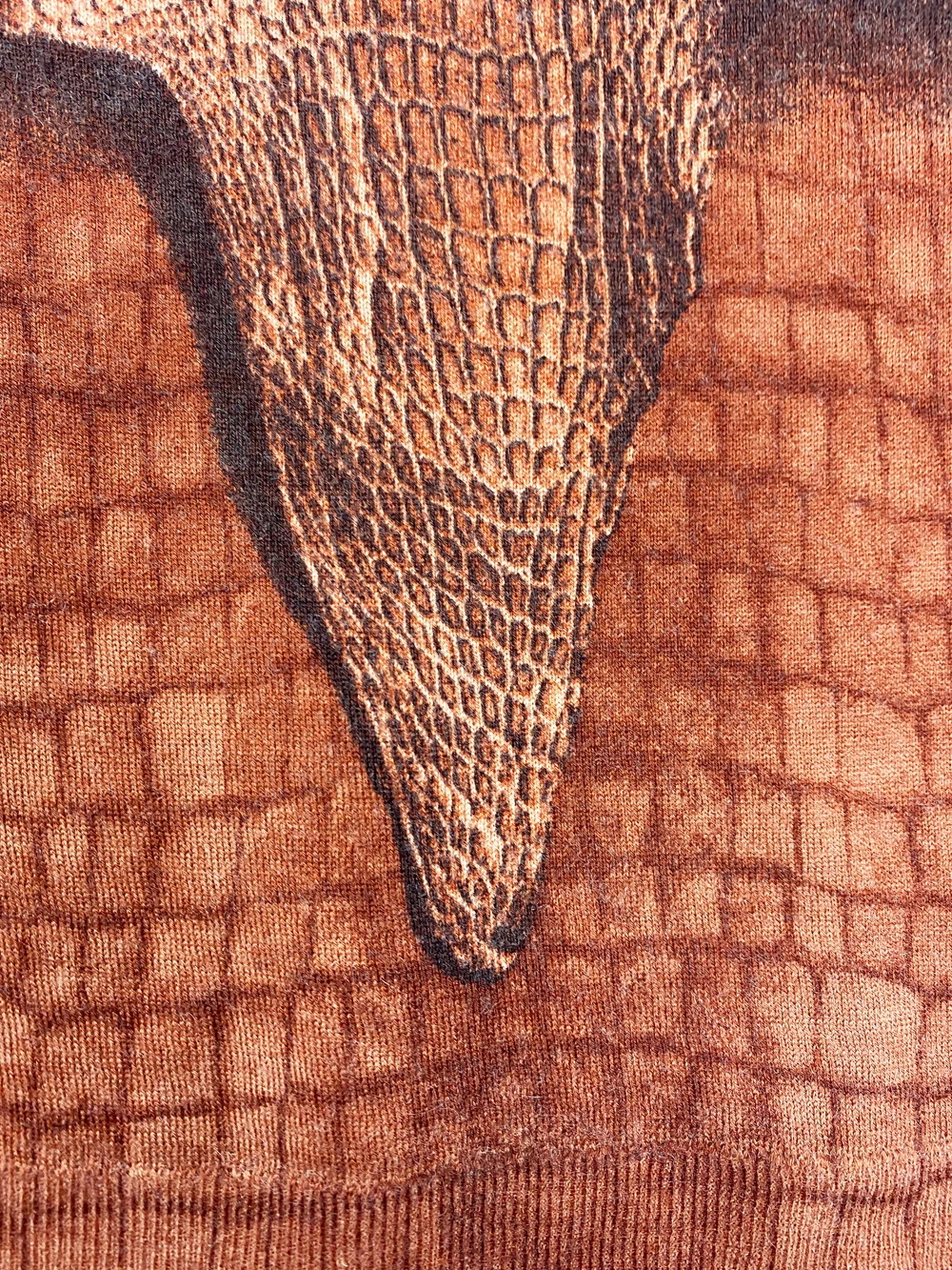 John Galliano F/W 2000 crocodile print cardigan — JAMES VELORIA