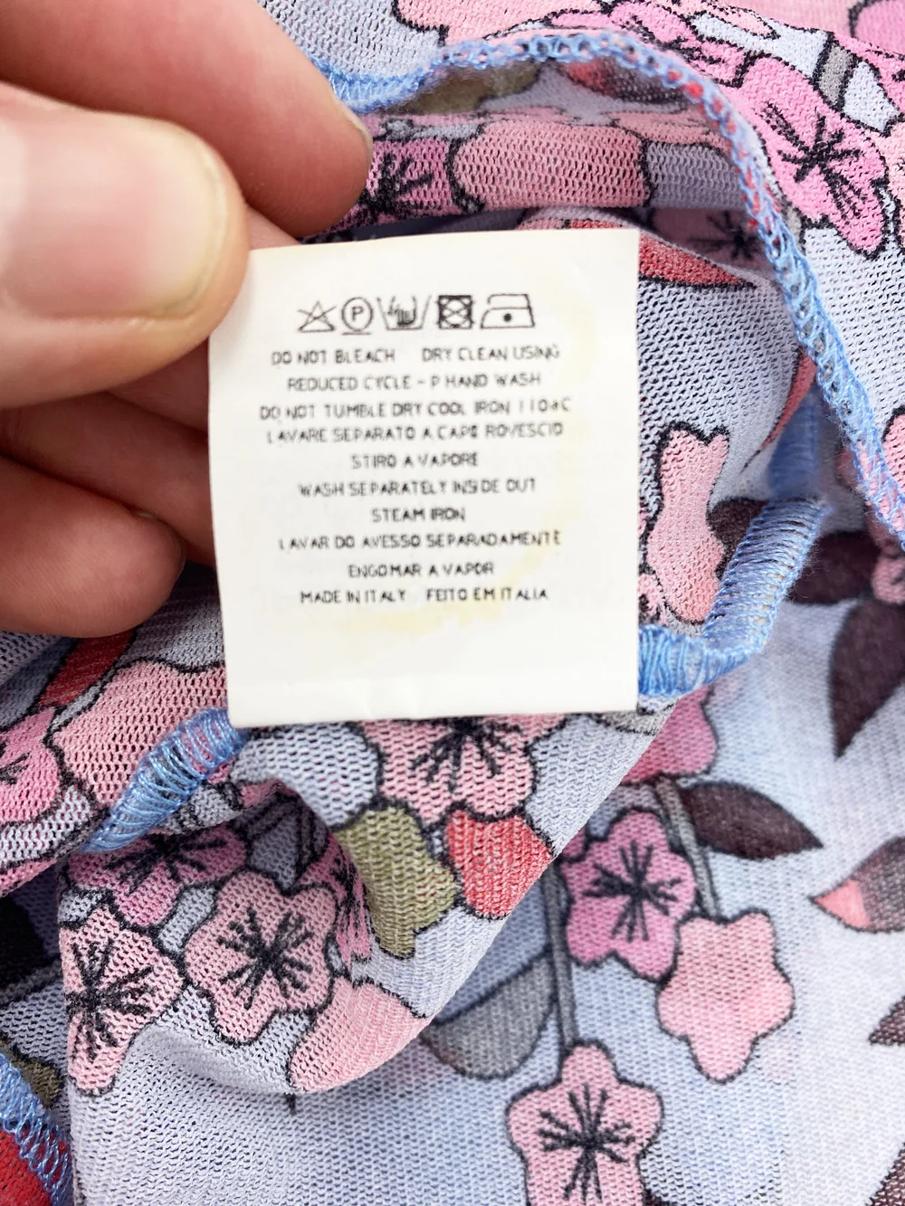 Jean Paul Gaultier floral print mesh tank top — JAMES VELORIA