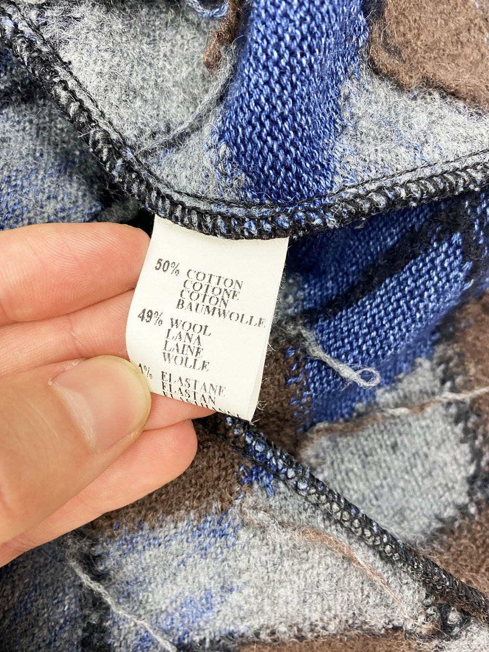 Vivienne Westwood F/W 2000 argyle knit jacket — JAMES VELORIA