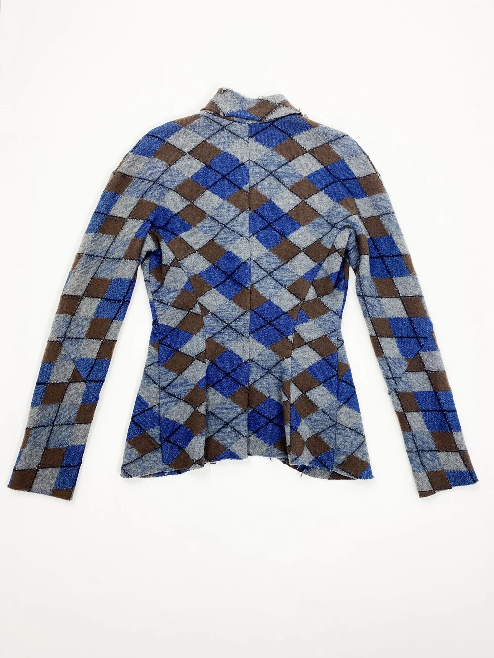Vivienne Westwood F/W 2000 argyle knit jacket — JAMES VELORIA