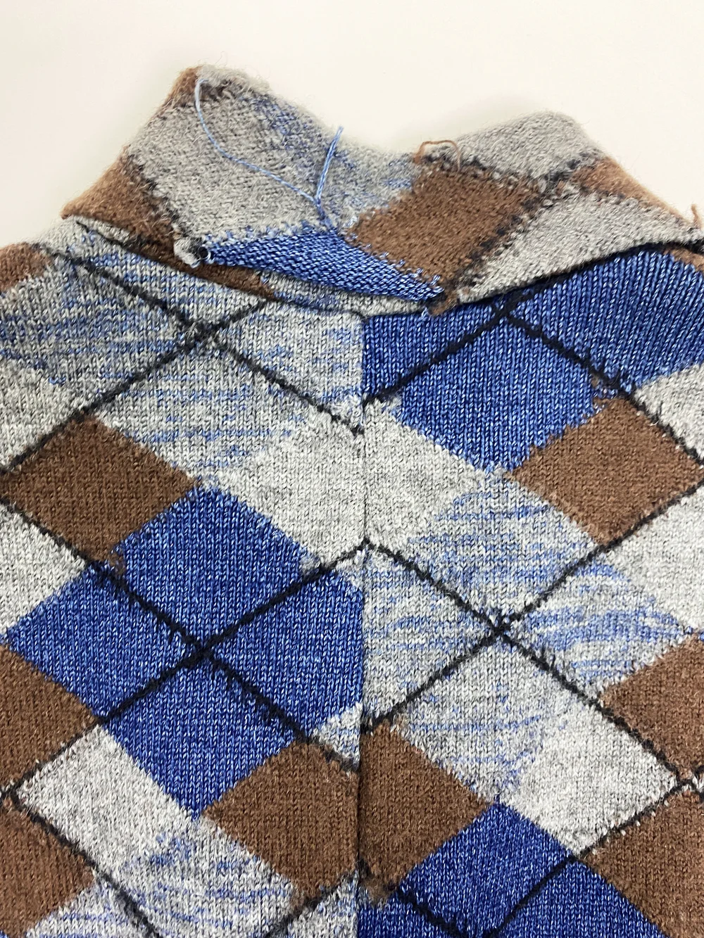 Vivienne Westwood F/W 2000 argyle knit jacket — JAMES VELORIA