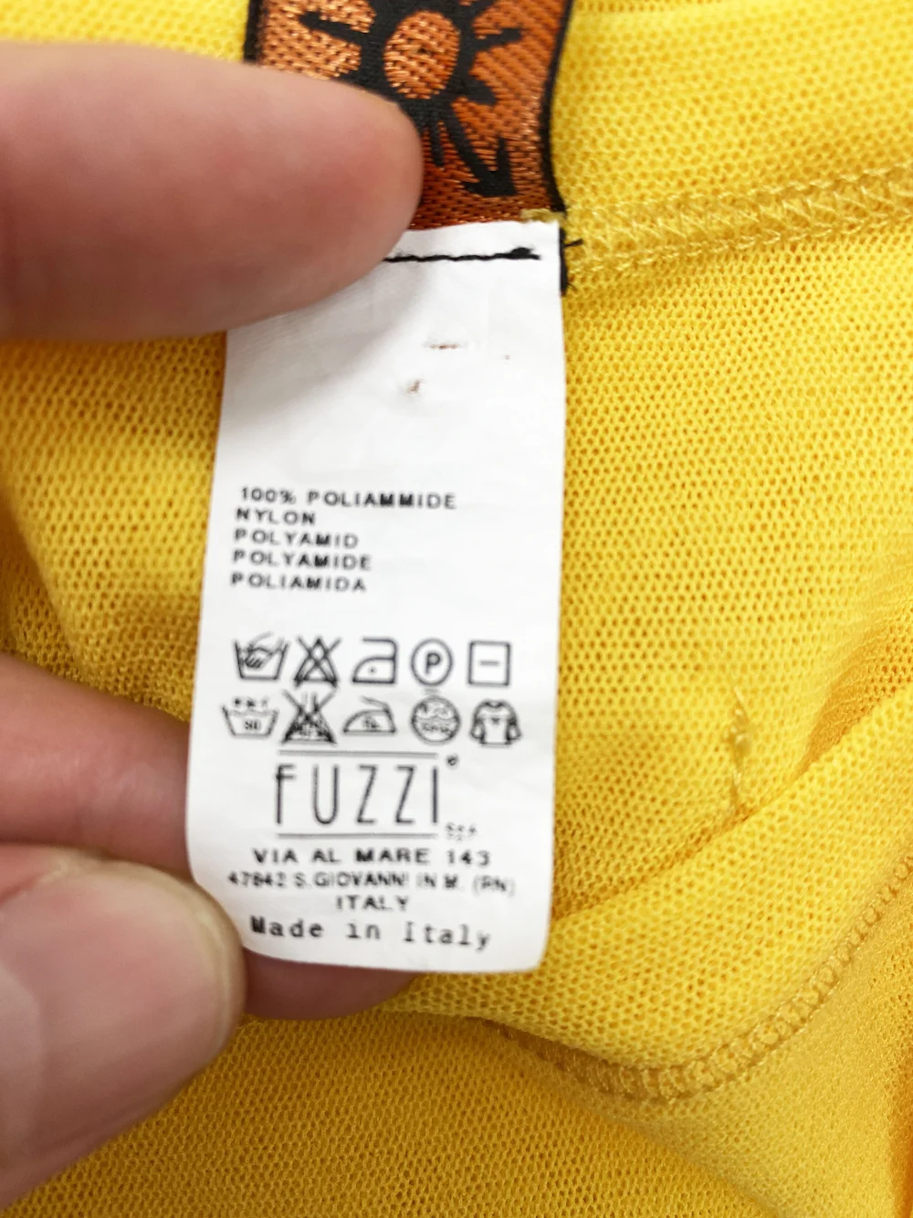 Jean Paul Gaultier yellow mesh tank top — JAMES VELORIA