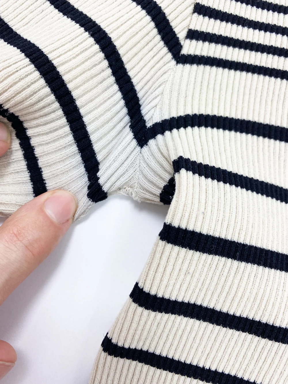 Jean Paul Gaultier 90s striped knit top — JAMES VELORIA