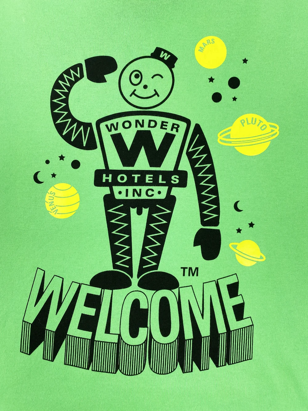 Walter Van Beirendonck green robot print t-shirt — JAMES VELORIA