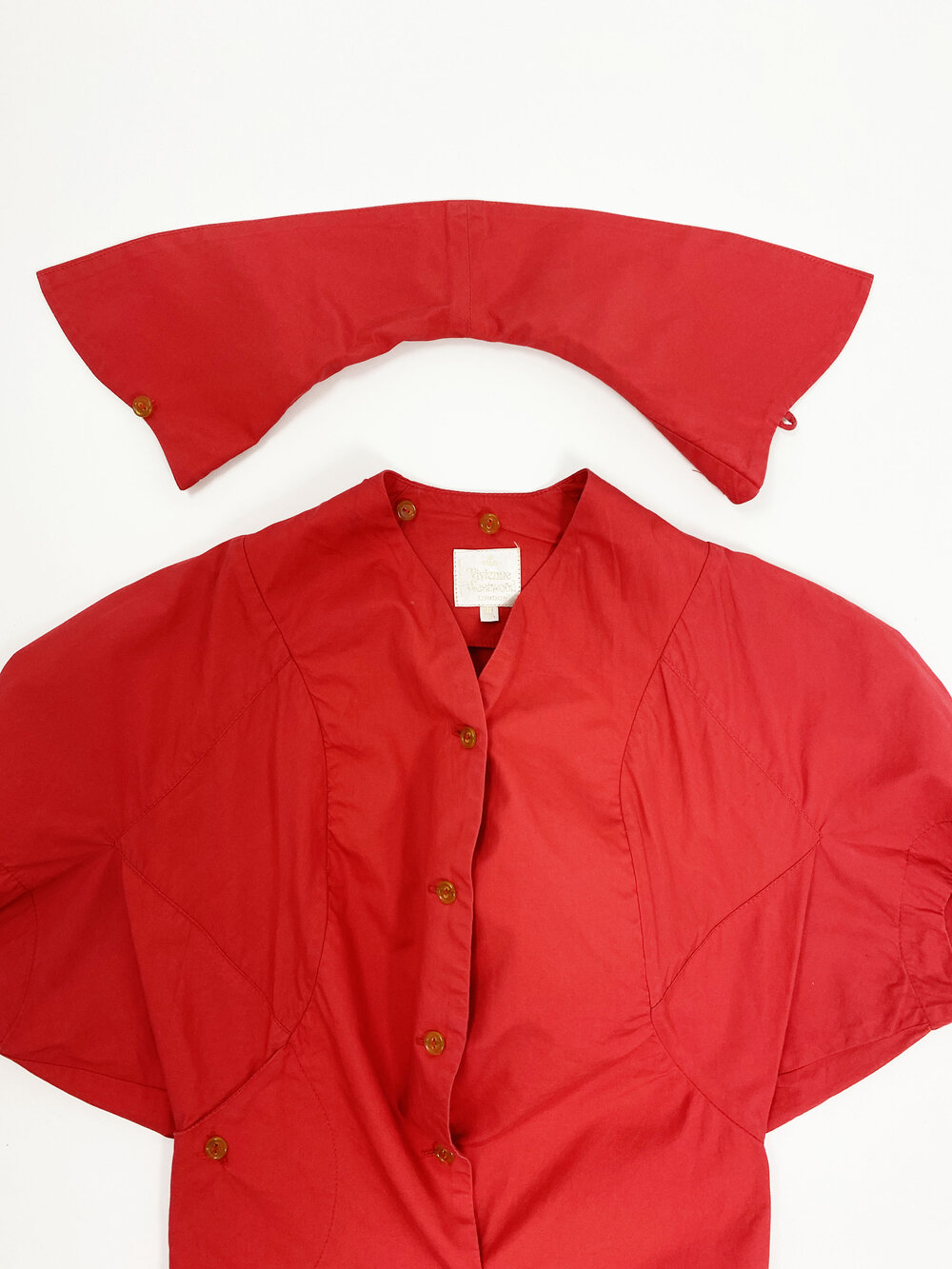 Vivienne Westwood 90s red shirt — JAMES VELORIA