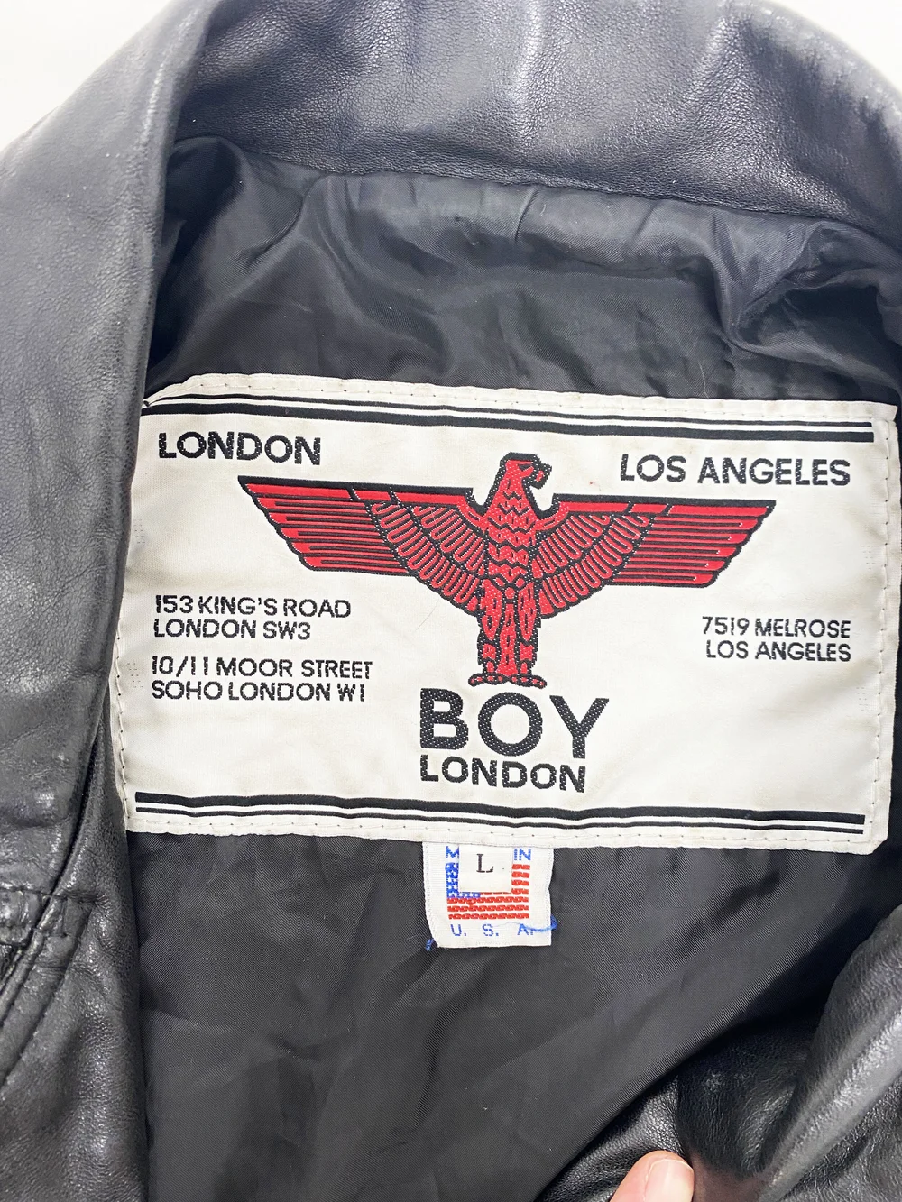 ジャケット・アウター 80s TETE HOMME Bondage Bomber Jacket Boy London 80s black leather bondage jacket — JAMES VELORIA