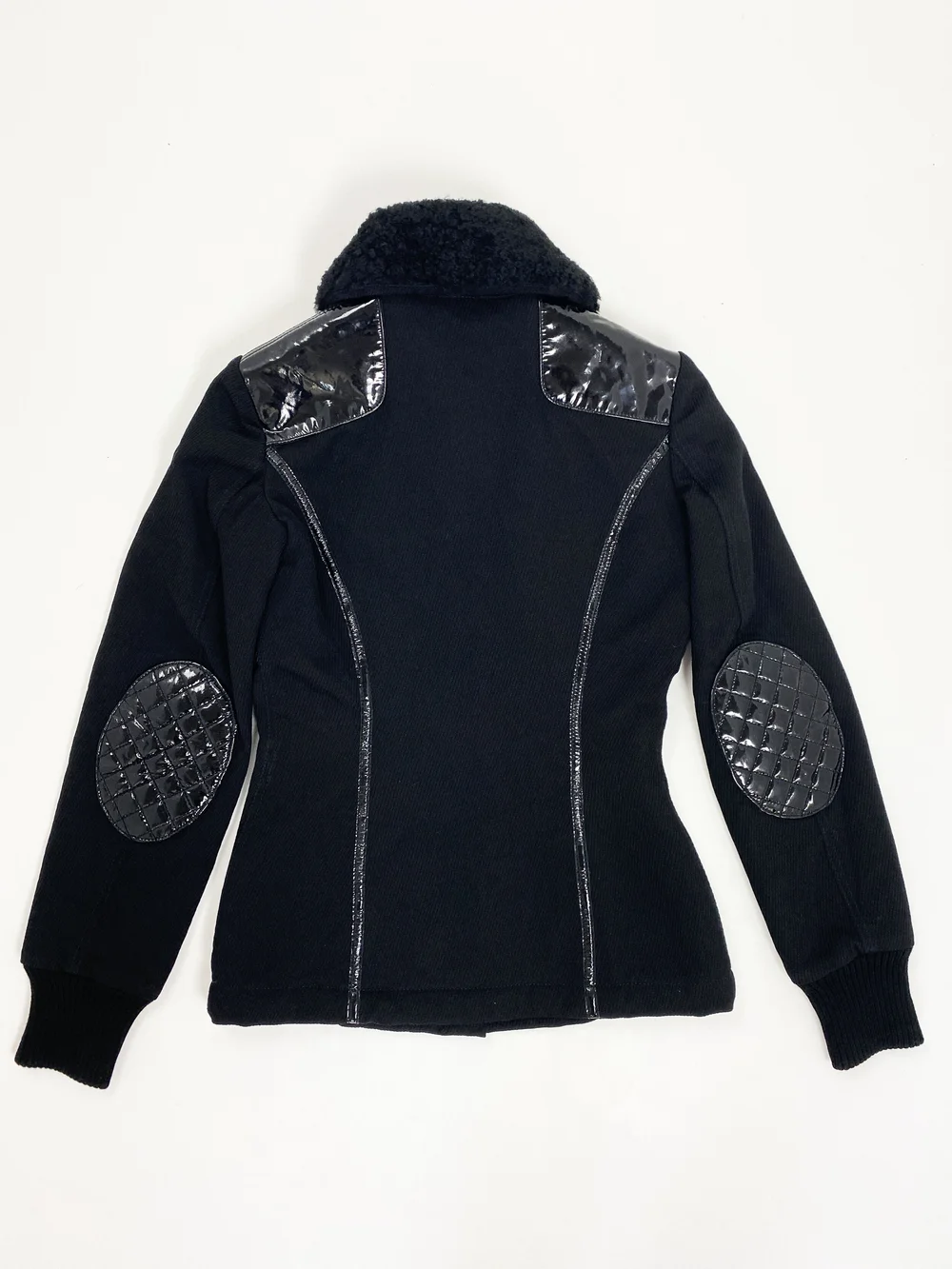 Alexander McQueen F/W 2007 patent leather panel jacket — JAMES VELORIA