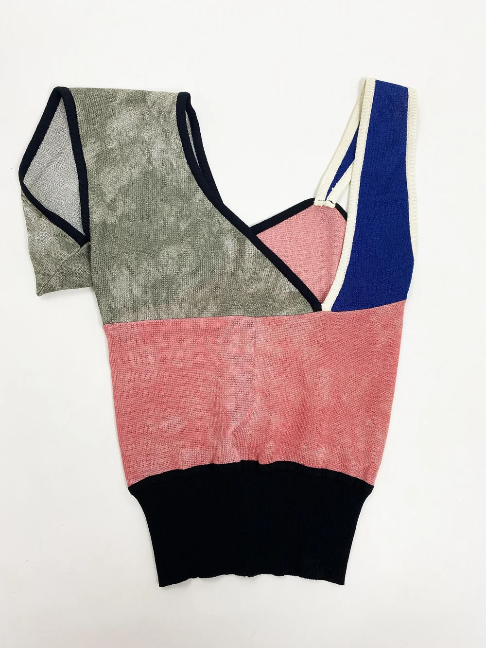 Vivienne Westwood S/S 1999 color block knit top — JAMES VELORIA