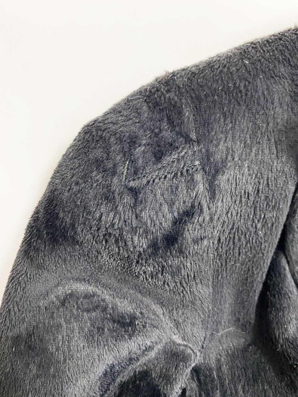 Jean Paul Gaultier F/W 1995 faux fur logo lining coat — JAMES VELORIA