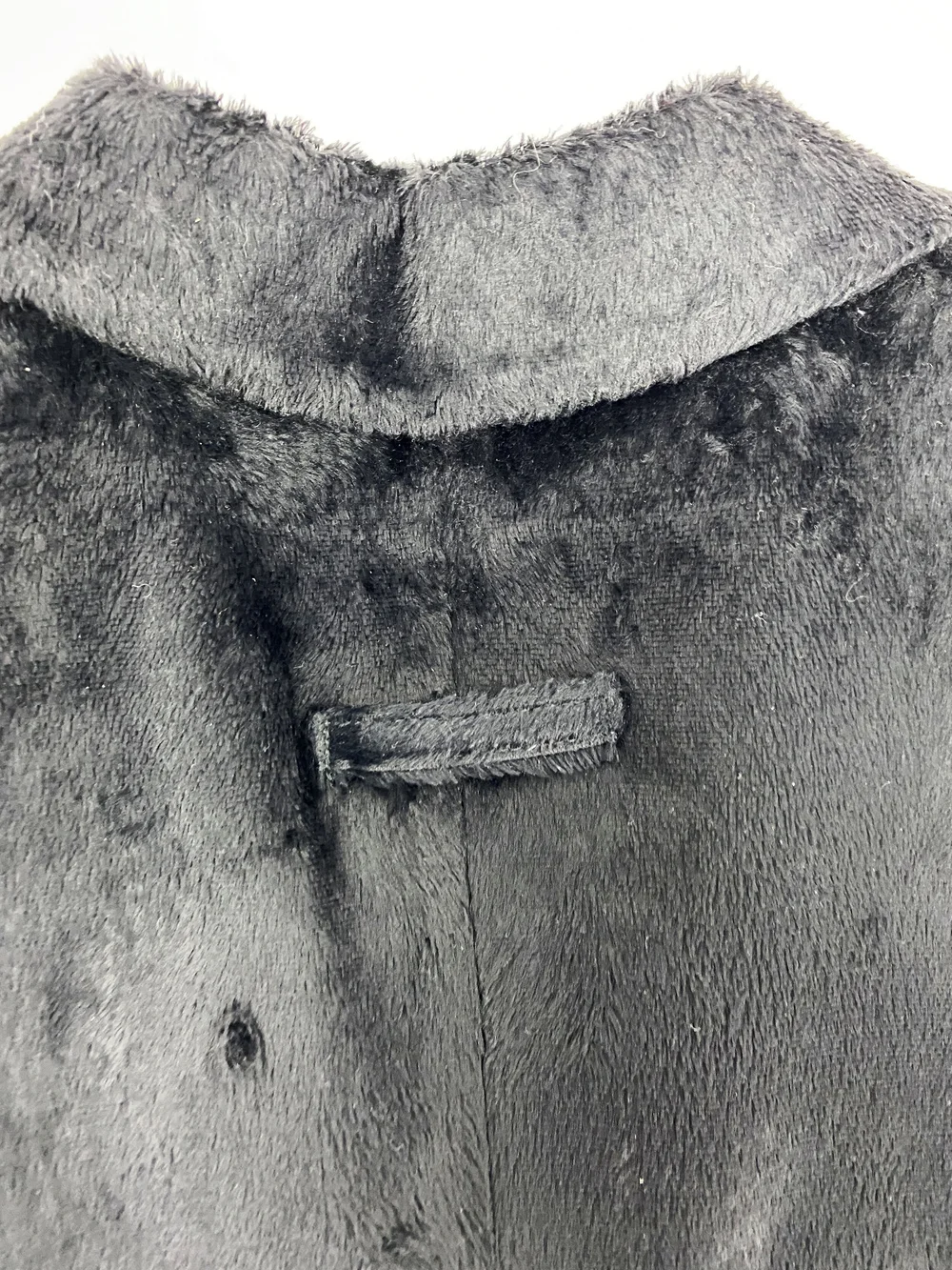 Jean Paul Gaultier F/W 1995 faux fur logo lining coat