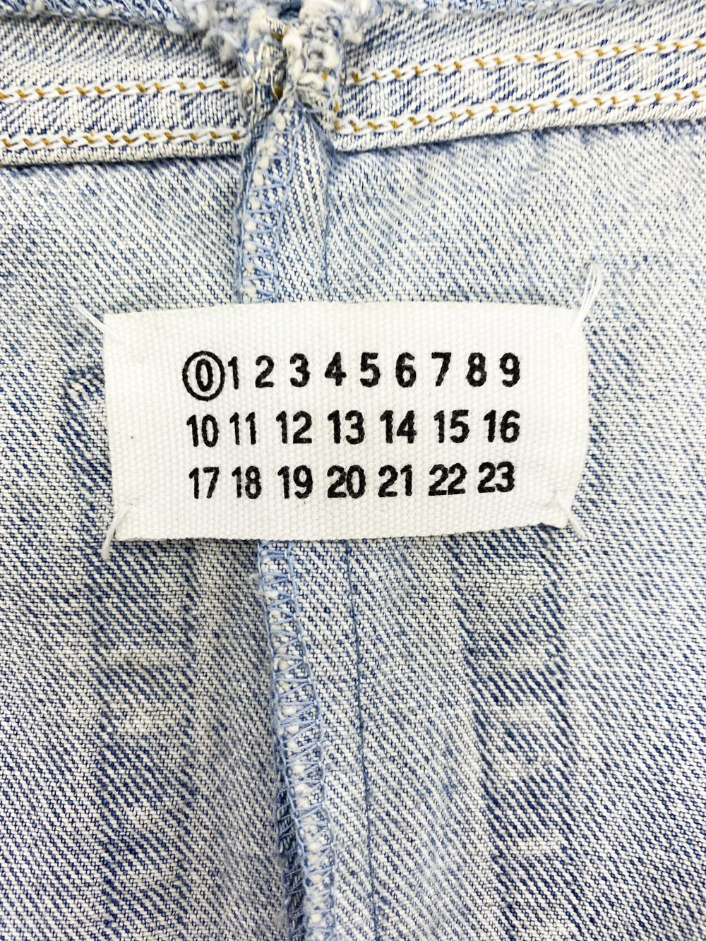 Maison Martin Margiela artisanal denim vest — JAMES VELORIA