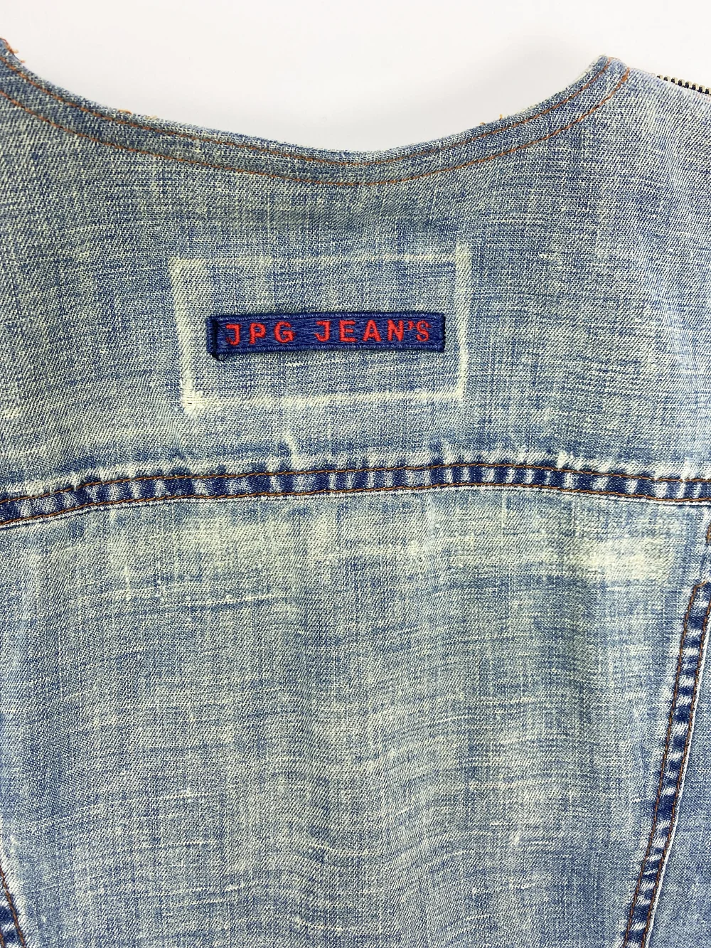 さわちゃんこリクエスト jean paul gaultier g.o.a Jean Paul Gaultier S/S 1994 deconstructed denim shirt