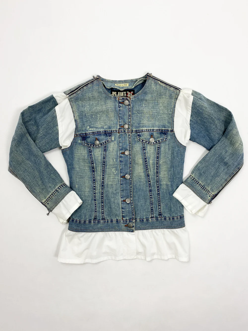 Jean Paul Gaultier S/S 1994 deconstructed denim shirt