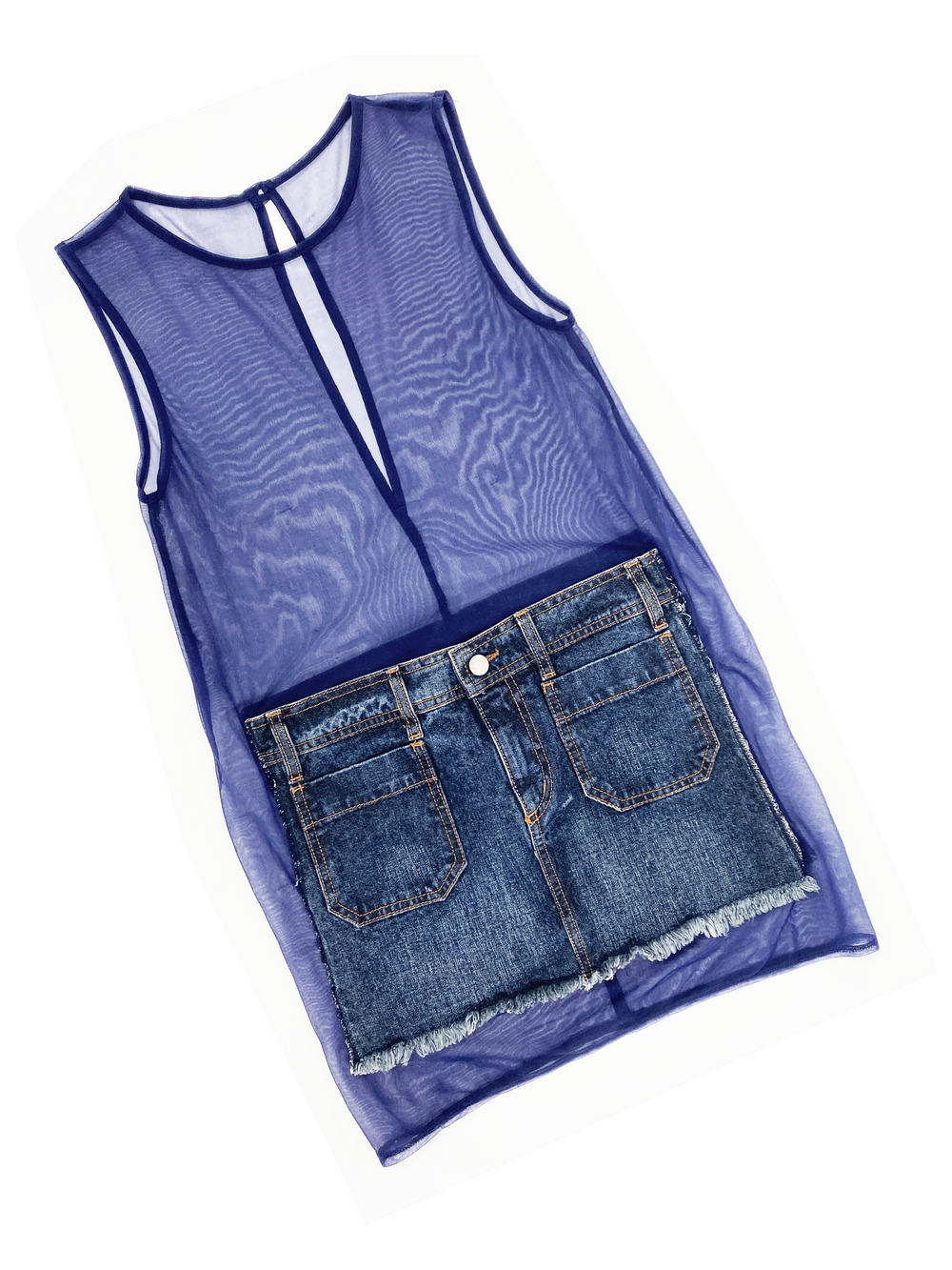 white christmas dresses Rautha Denim Mini Dress | Mid Wash | Womens