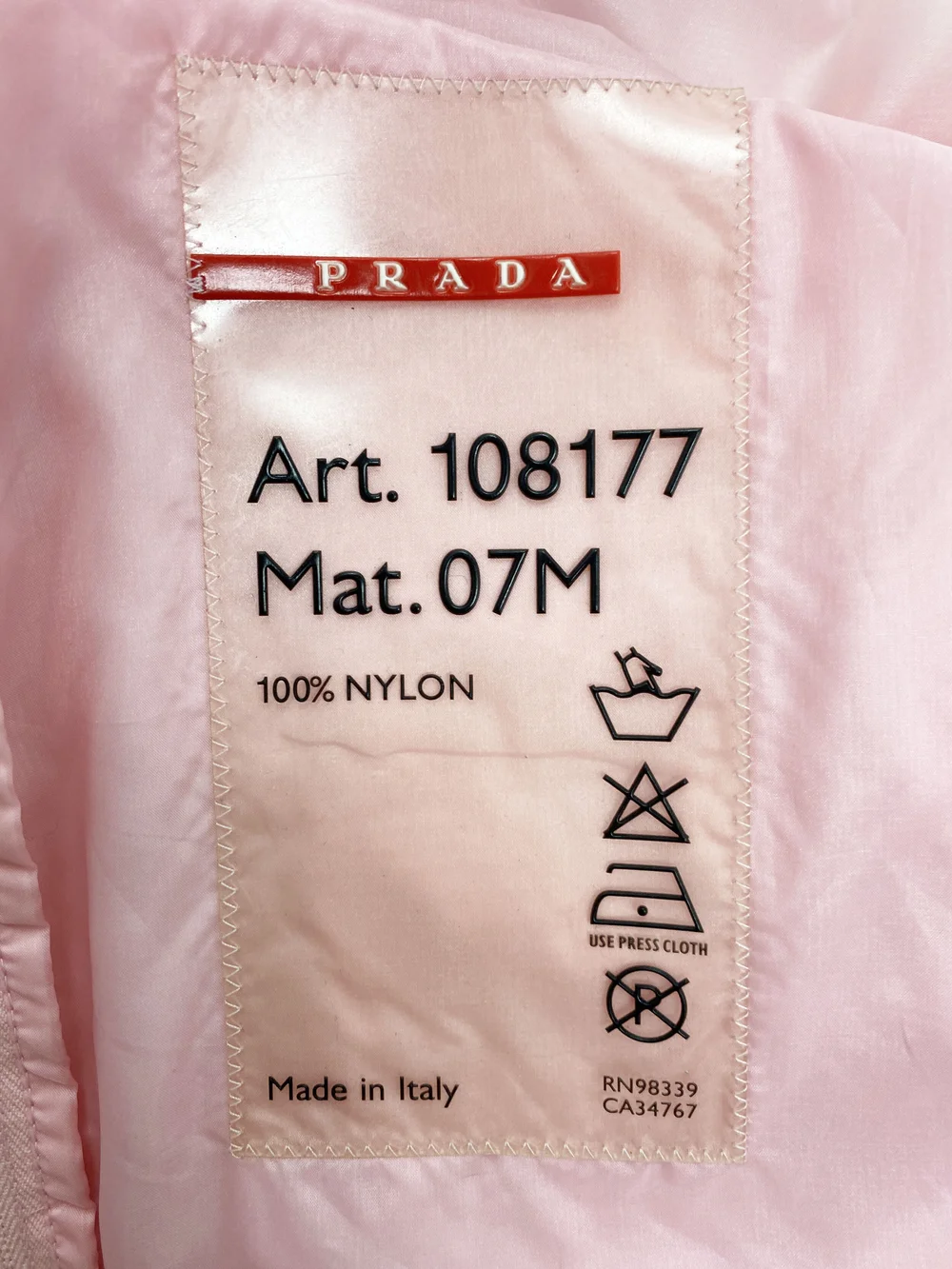 Prada Sport pink nylon convertible jacket — JAMES VELORIA