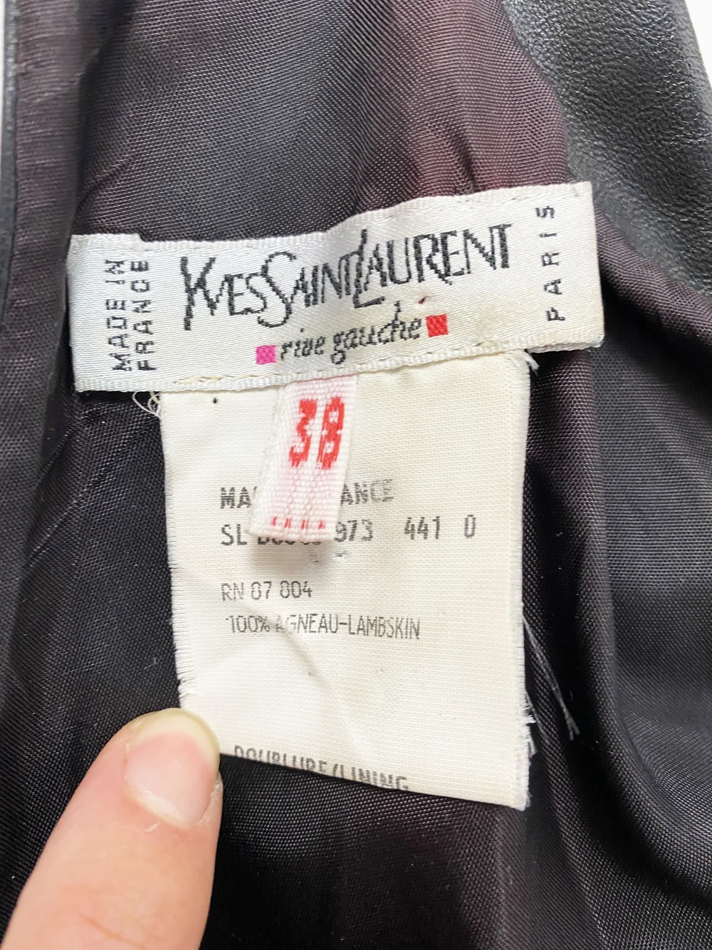 Yves Saint Laurent F/W 2000 leather backless halter top — JAMES