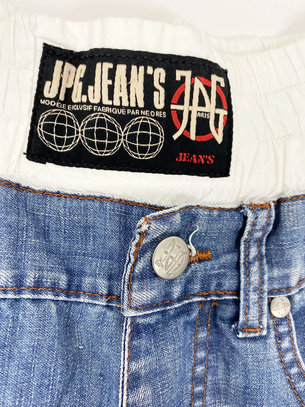 Jean Paul Gaultier S/S 1994 deconstructed denim pants