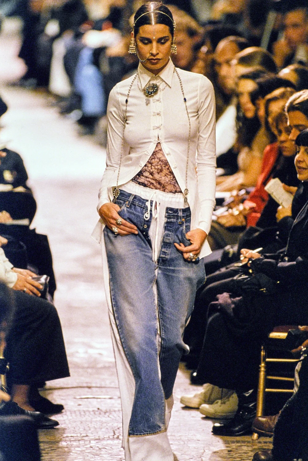 Jean Paul Gaultier S/S 1994 deconstructed denim pants — JAMES VELORIA