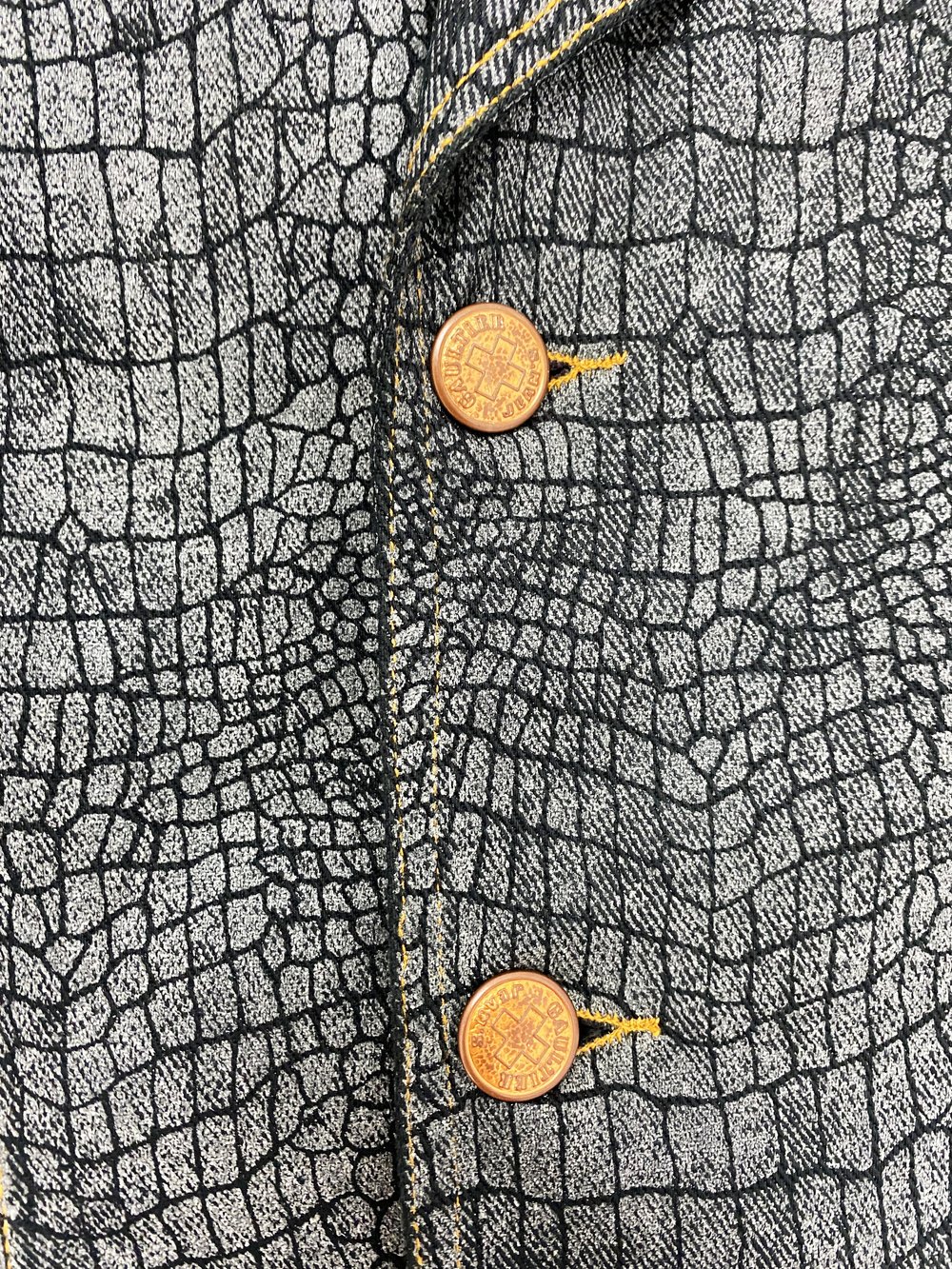 Jean Paul Gaultier F/W 1995 croc print jacket — JAMES VELORIA