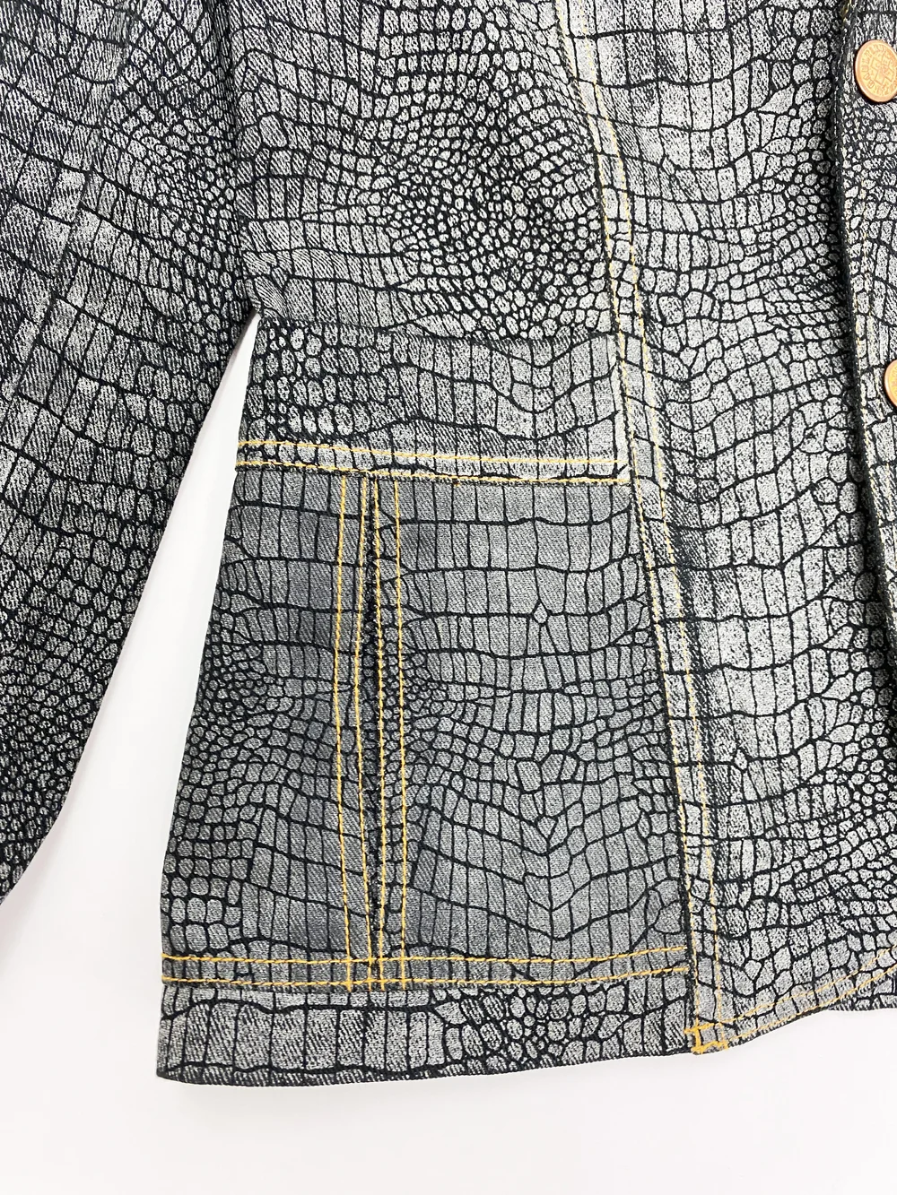 Jean Paul Gaultier F/W 1995 croc print jacket — JAMES VELORIA