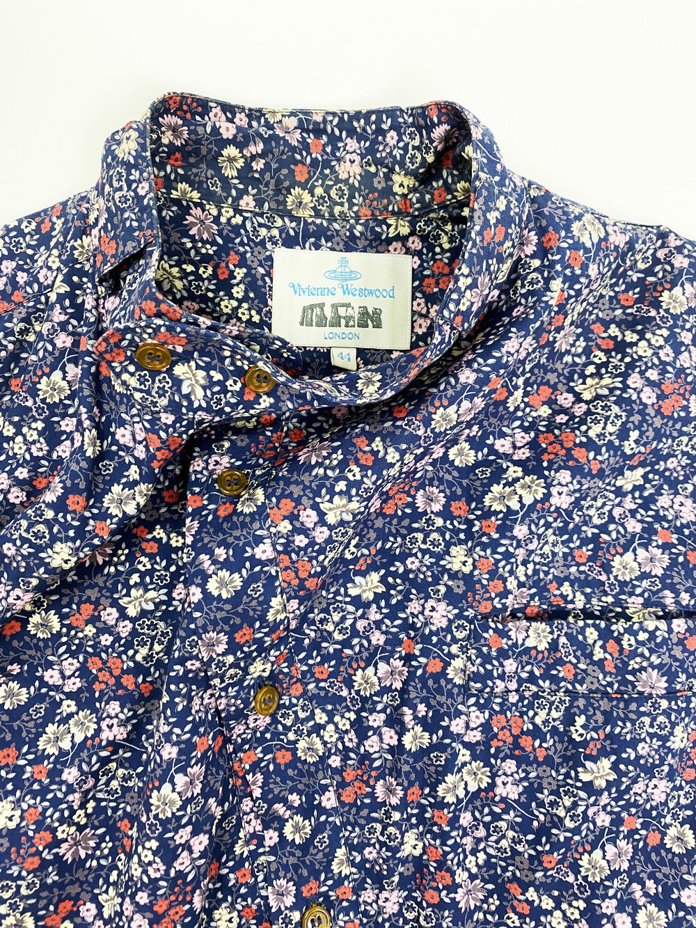 トップス Vivienne Westwood man flower long tee VIVIENNE WESTWOOD Men's Floral Pattern Long Sleeve T-Shirt