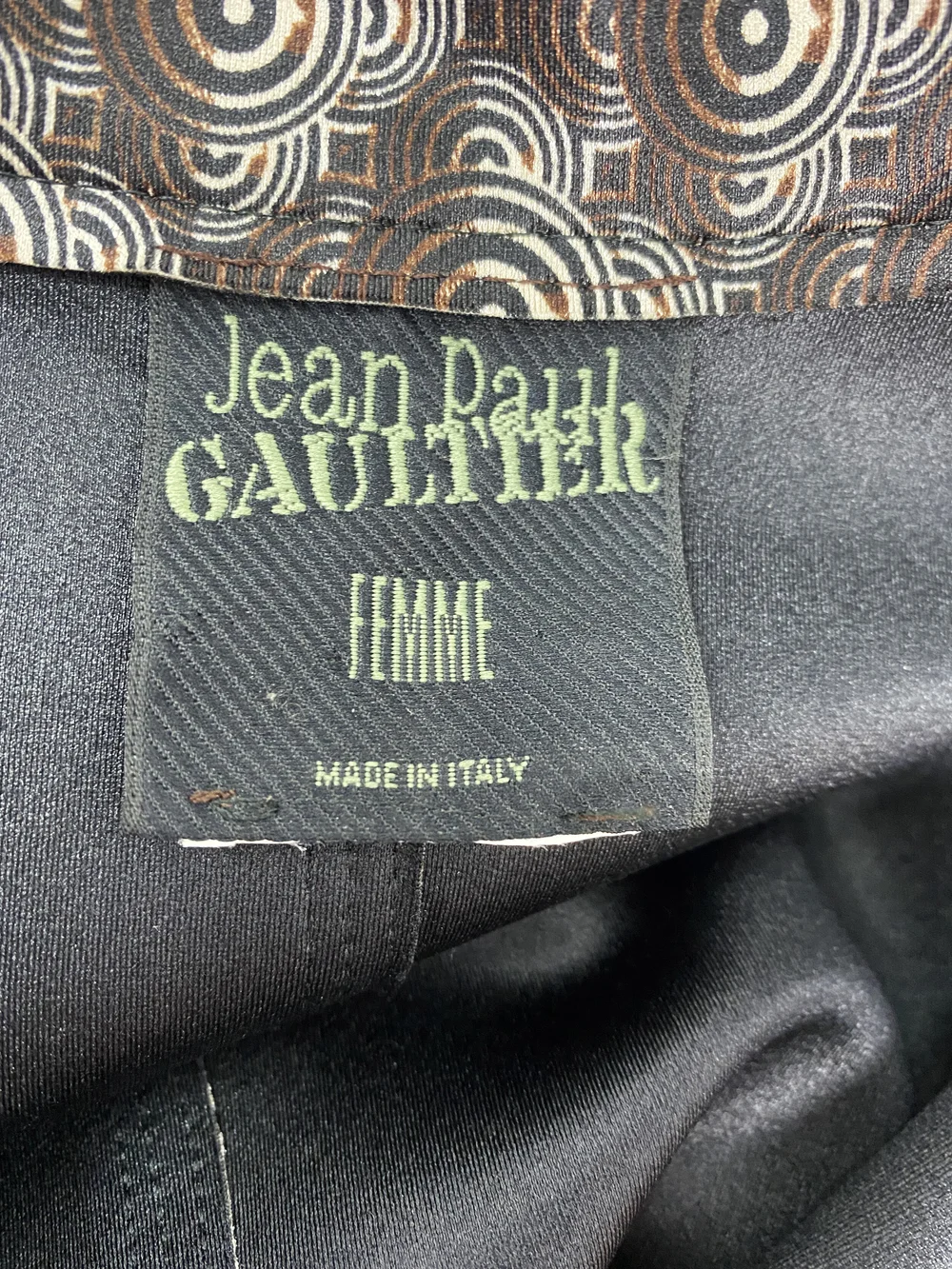 Jean Paul Gaultier F/W 1996 op art neoprene jacket — JAMES VELORIA