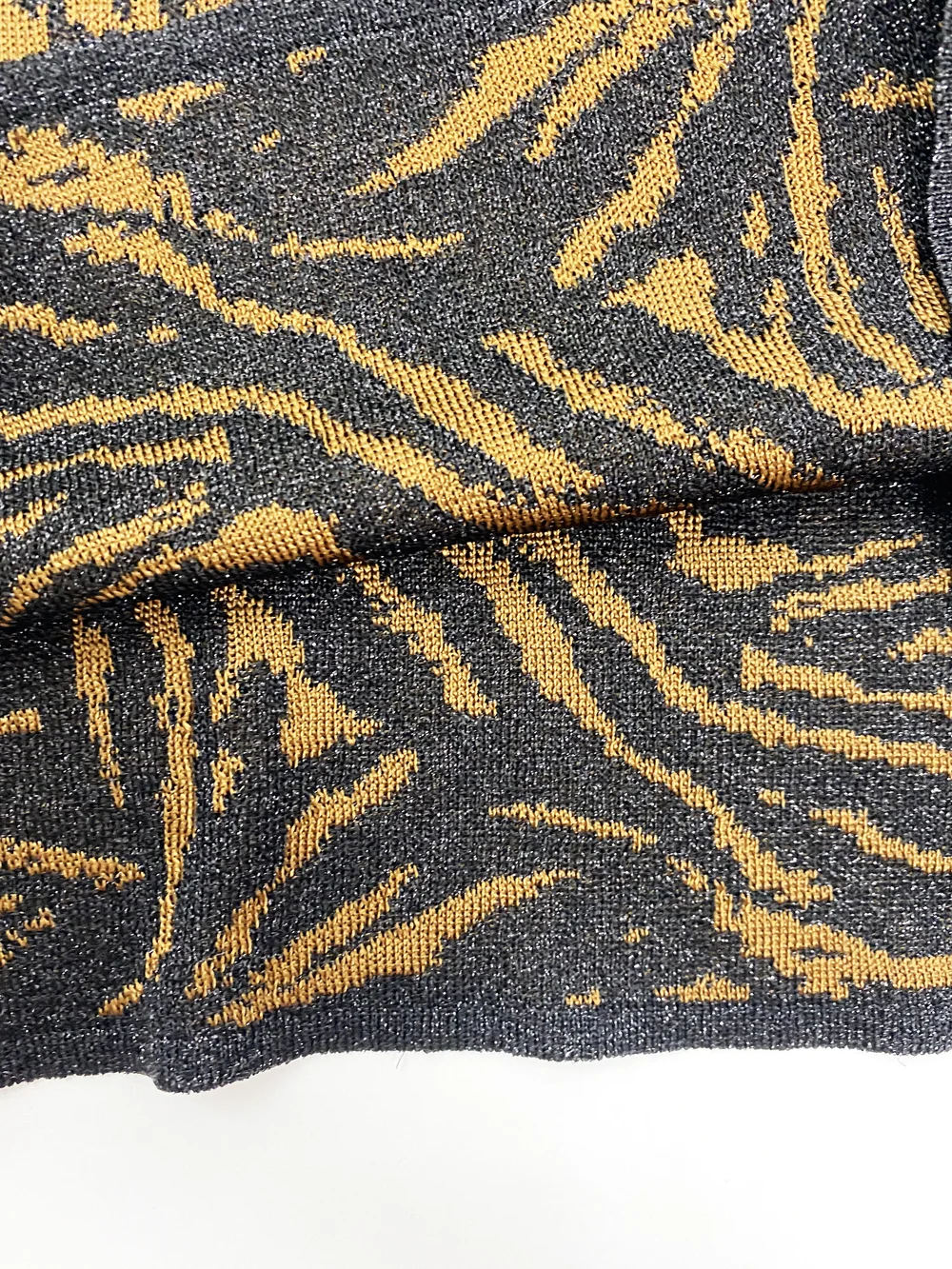 Gianni Versace 90s tiger print knit top — JAMES VELORIA