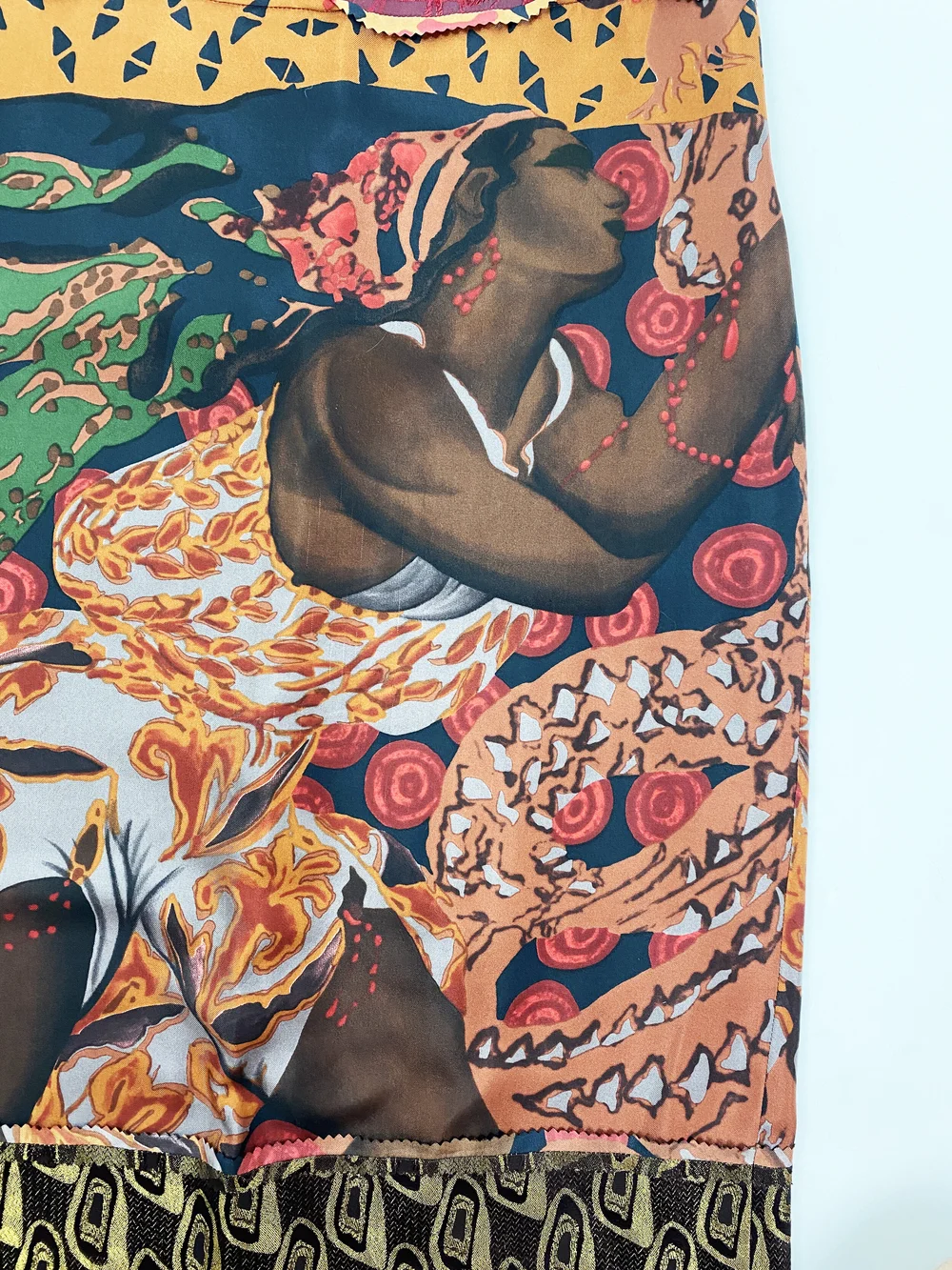 Jean Paul Gaultier F/W 2002 mixed print skirt — JAMES VELORIA