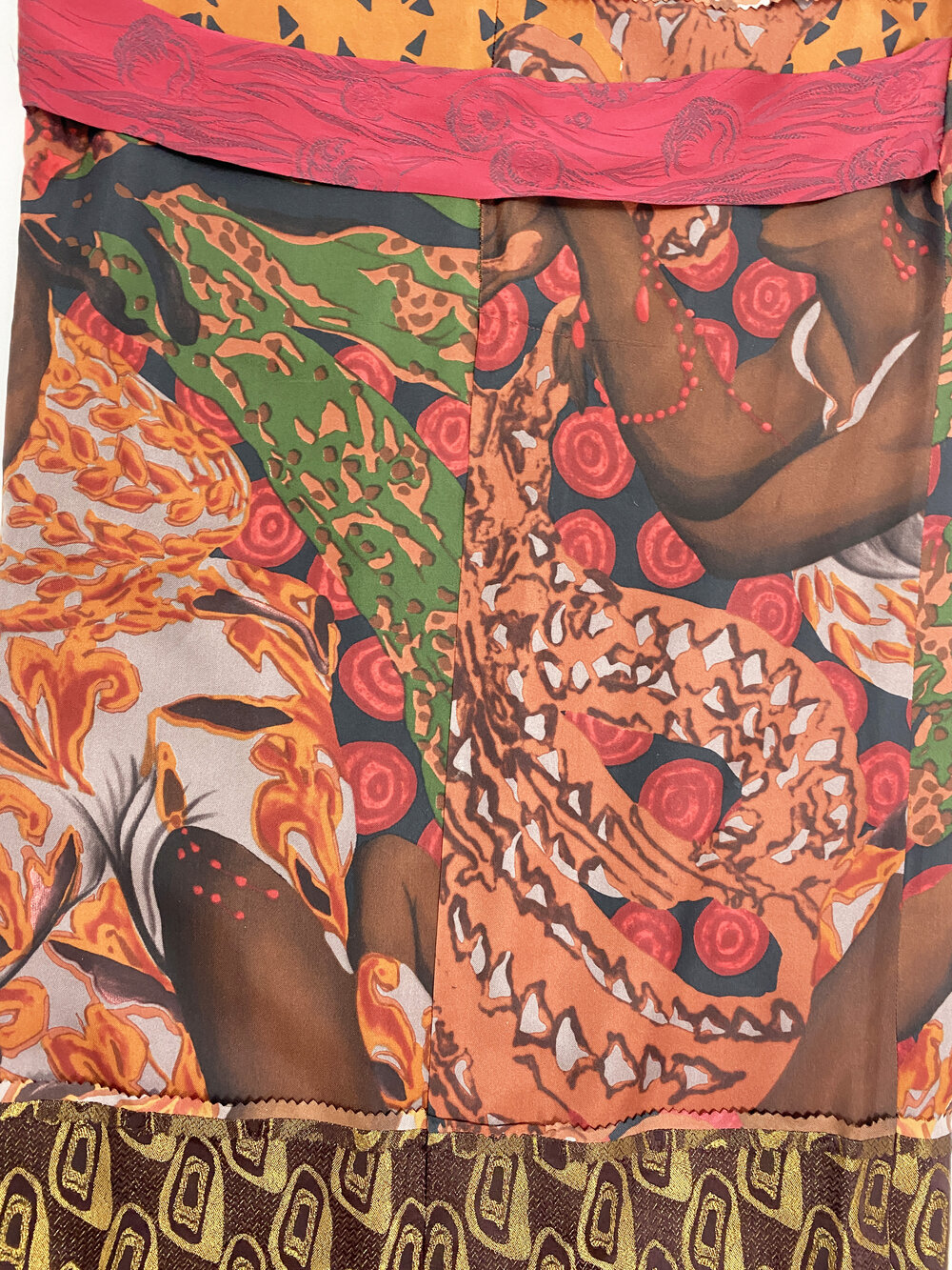 Jean Paul Gaultier F/W 2002 mixed print skirt — JAMES VELORIA Jean Paul Gaultier F/W 2002 mixed print skirt — JAMES VELORIA