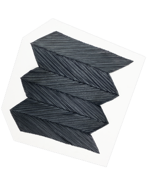 Issey Miyake zig zag pleated top — JAMES VELORIA