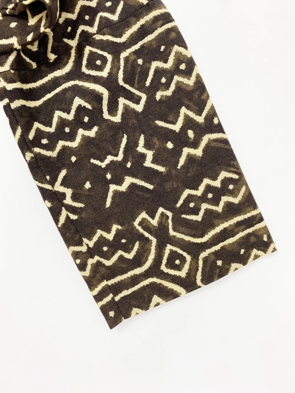Norma Kamali 80s mud cloth print top and skirt set — JAMES VELORIA
