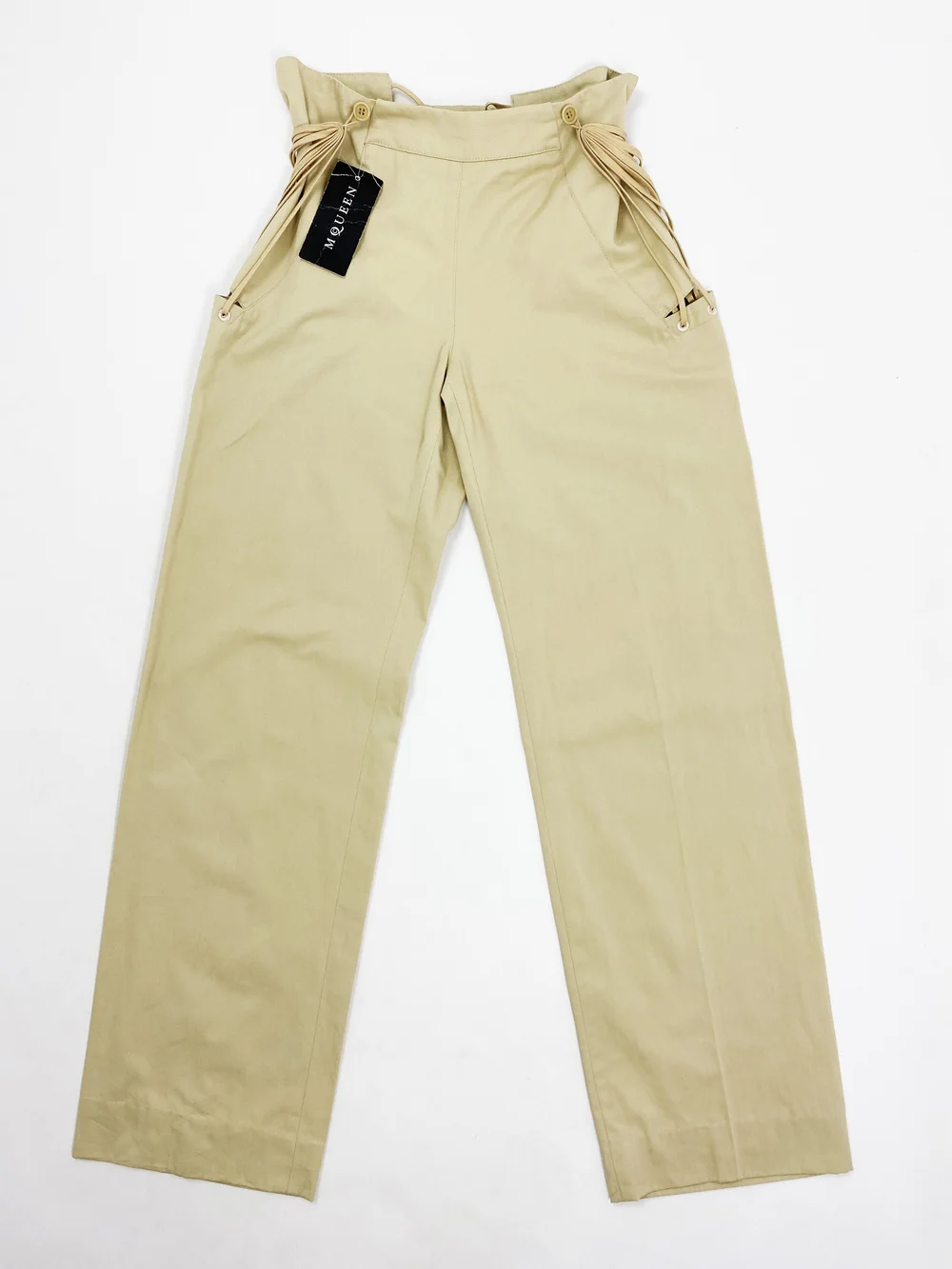 ボトムスその他 alexander mcqueen City pants Alexander McQueen S/S 2002 corset cutout pants — JAMES VELORIA