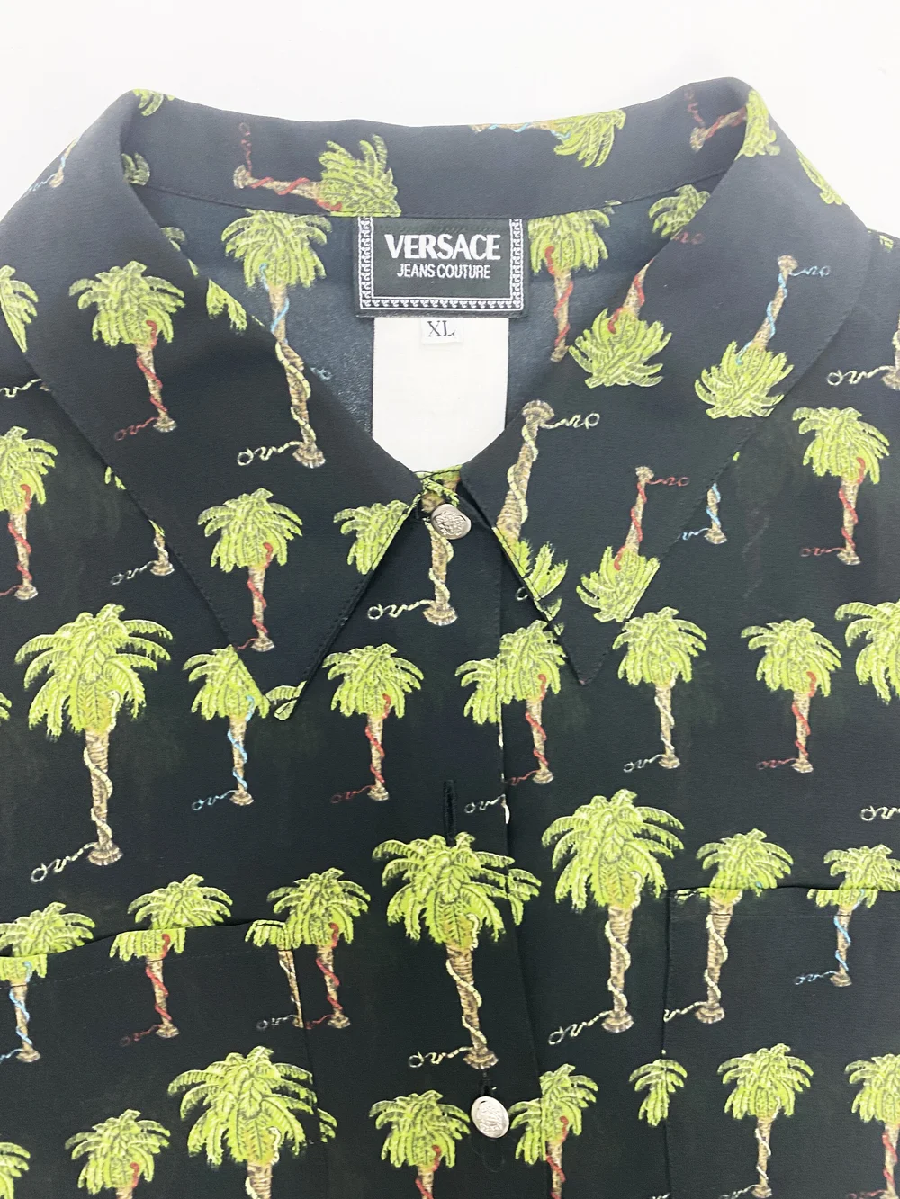 Versace Jeans Couture 90s palm tree print shirt — JAMES VELORIA